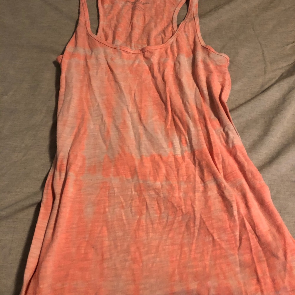 AEO orange tie dye tank